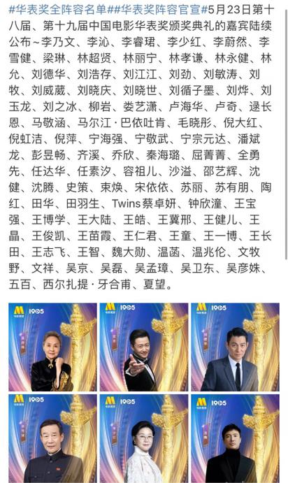 华表奖提名名单公布,华表奖2020提名